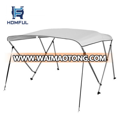 Homful 3 bow aluminum round tube bimini top