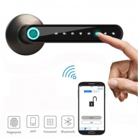 Wholesale Smart Door Lock Biometric Lock Fingerprint Door Handle Digital Keyless Lock